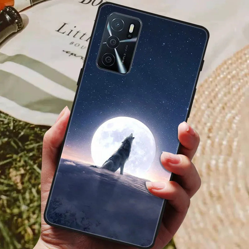 For OPPO A54s Case Soft TPU Phone Cases for Oppo A54S CPH2273 Silicon Cover for Coque OPPO A 54s A54 s 6.52" Black Bumper Fundas