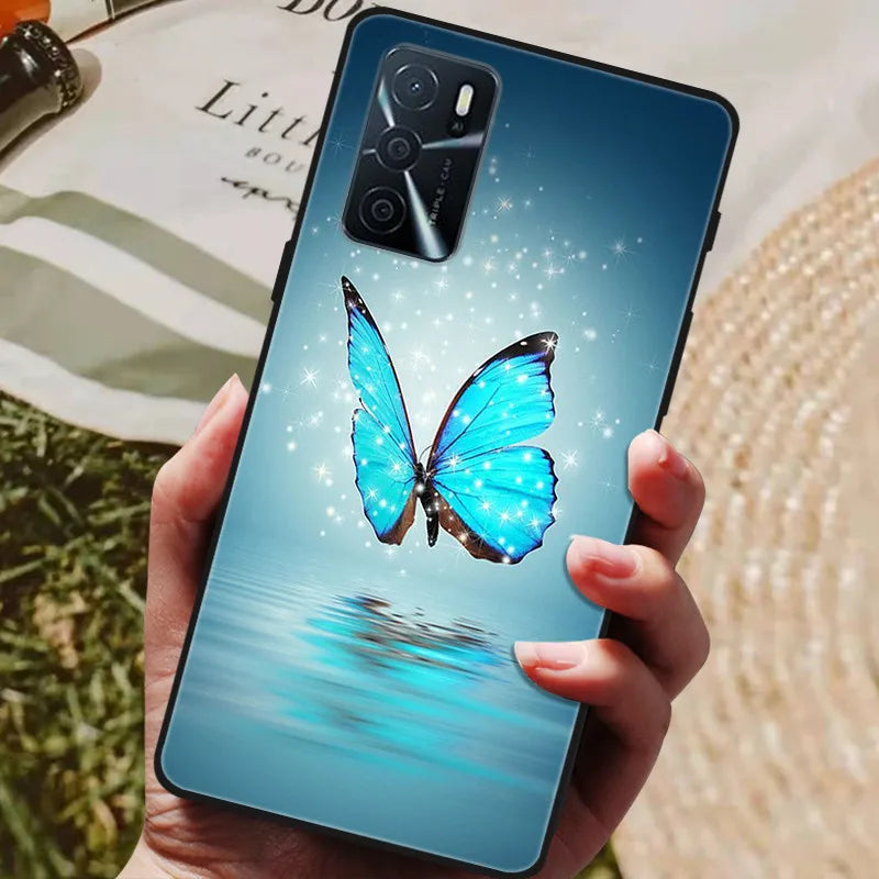 For OPPO A54s Case Soft TPU Phone Cases for Oppo A54S CPH2273 Silicon Cover for Coque OPPO A 54s A54 s 6.52" Black Bumper Fundas