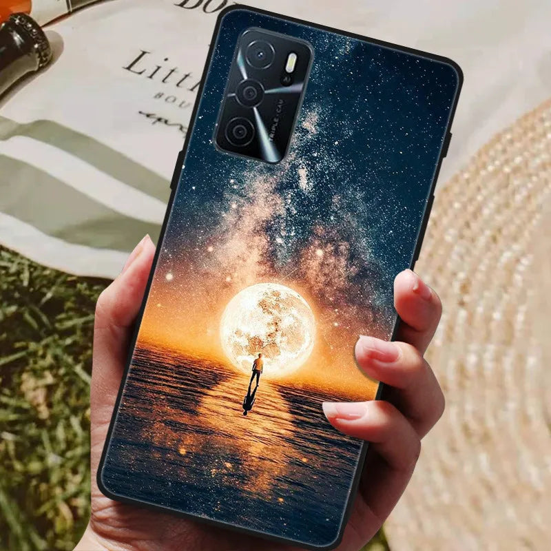 For OPPO A54s Case Soft TPU Phone Cases for Oppo A54S CPH2273 Silicon Cover for Coque OPPO A 54s A54 s 6.52" Black Bumper Fundas