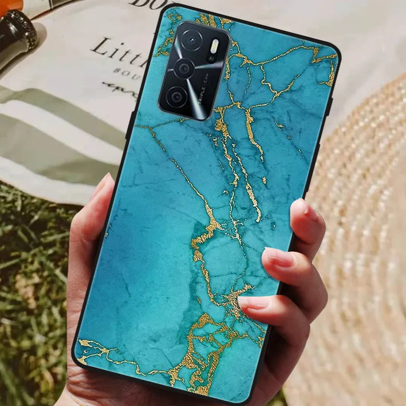 For OPPO A54s Case Soft TPU Phone Cases for Oppo A54S CPH2273 Silicon Cover for Coque OPPO A 54s A54 s 6.52" Black Bumper Fundas