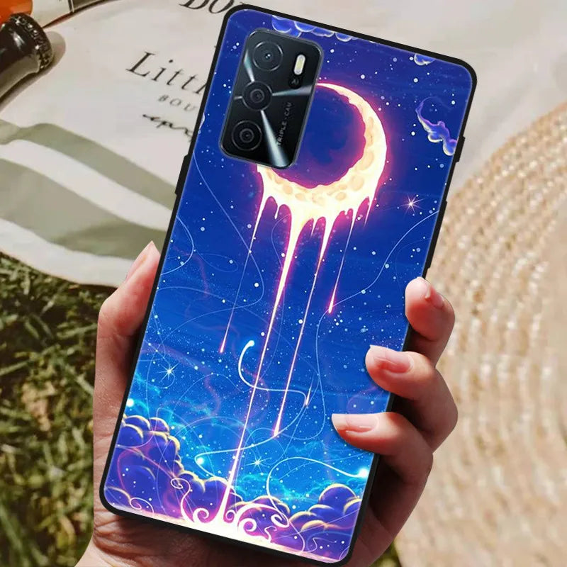 For OPPO A54s Case Soft TPU Phone Cases for Oppo A54S CPH2273 Silicon Cover for Coque OPPO A 54s A54 s 6.52" Black Bumper Fundas