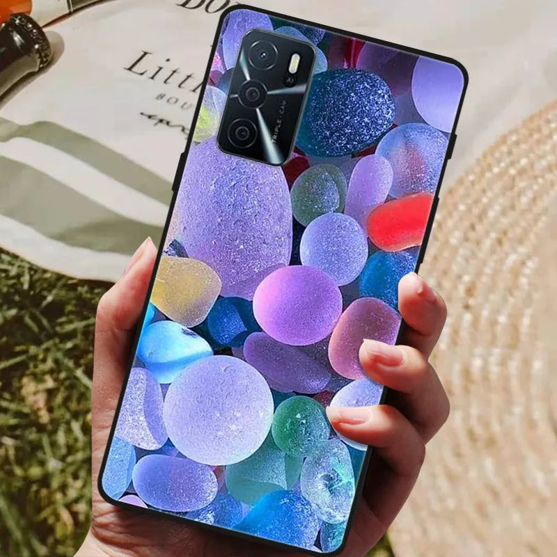 For OPPO A54s Case Soft TPU Phone Cases for Oppo A54S CPH2273 Silicon Cover for Coque OPPO A 54s A54 s 6.52" Black Bumper Fundas