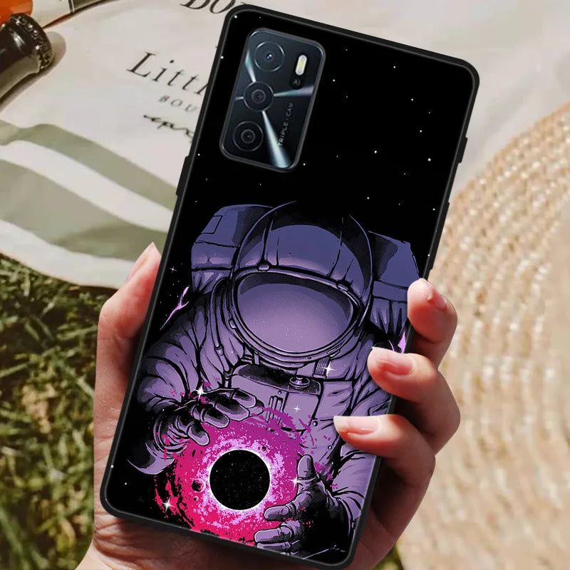 For OPPO A54s Case Soft TPU Phone Cases for Oppo A54S CPH2273 Silicon Cover for Coque OPPO A 54s A54 s 6.52" Black Bumper Fundas