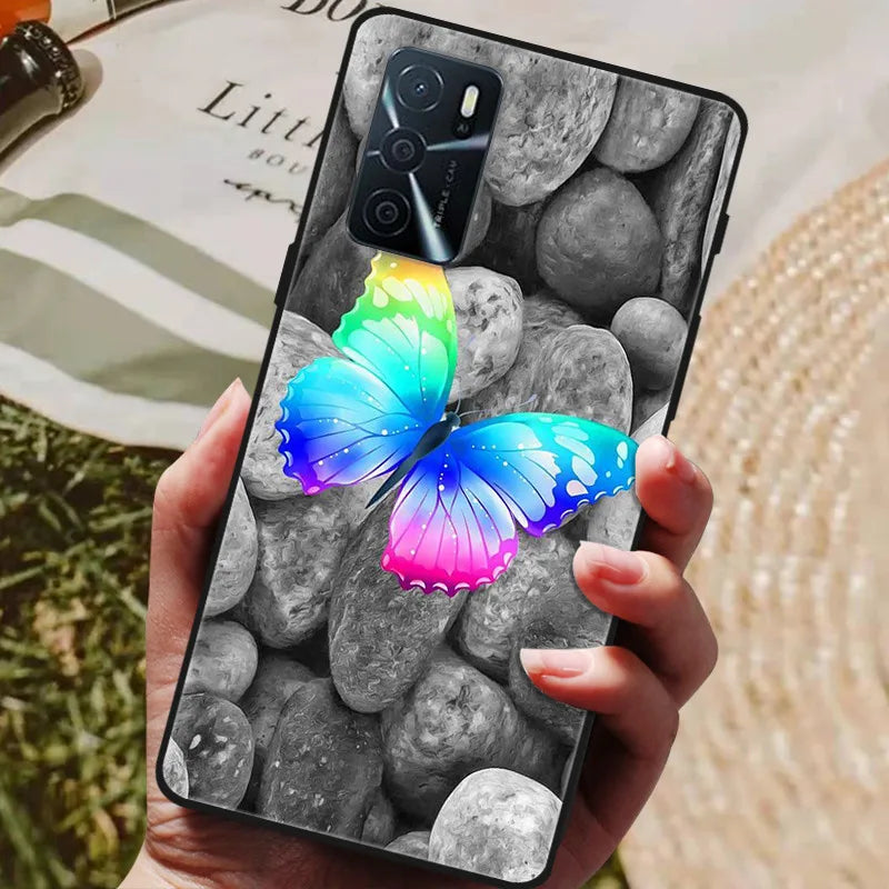 For OPPO A54s Case Soft TPU Phone Cases for Oppo A54S CPH2273 Silicon Cover for Coque OPPO A 54s A54 s 6.52" Black Bumper Fundas