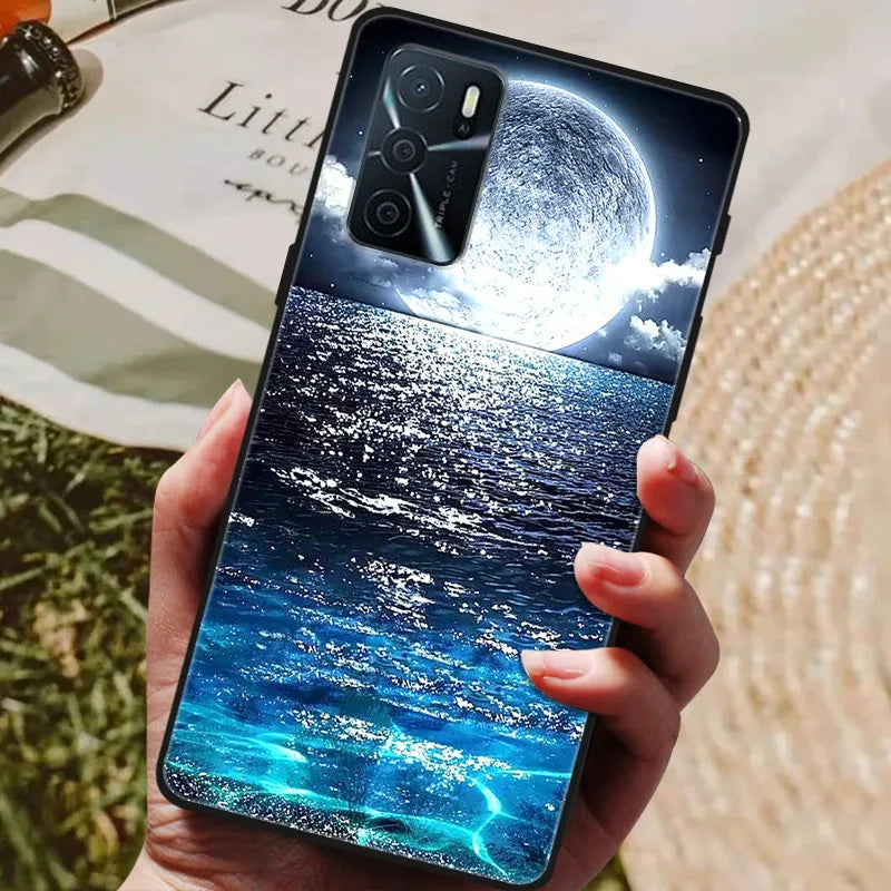 For OPPO A54s Case Soft TPU Phone Cases for Oppo A54S CPH2273 Silicon Cover for Coque OPPO A 54s A54 s 6.52" Black Bumper Fundas