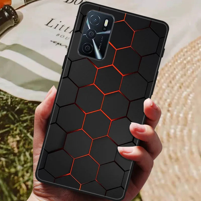 For OPPO A54s Case Soft TPU Phone Cases for Oppo A54S CPH2273 Silicon Cover for Coque OPPO A 54s A54 s 6.52" Black Bumper Fundas