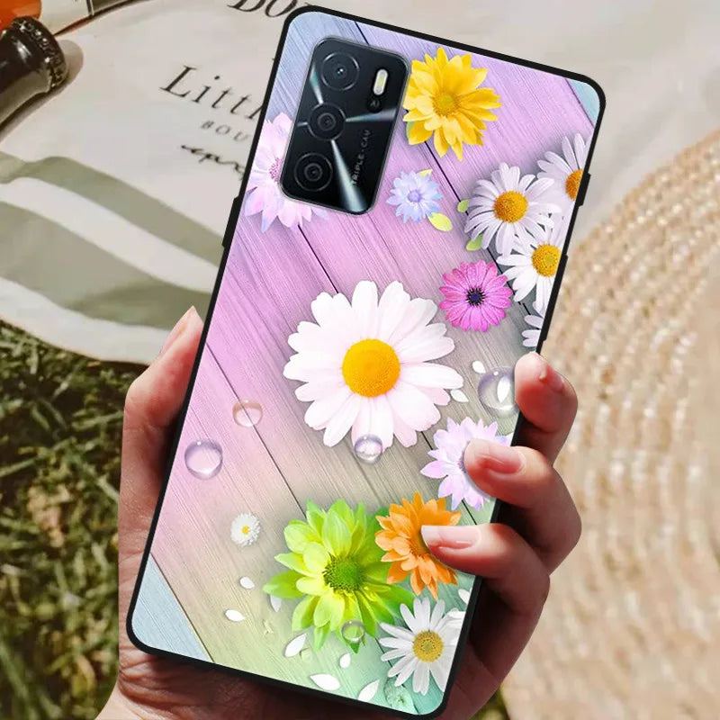 For OPPO A54s Case Soft TPU Phone Cases for Oppo A54S CPH2273 Silicon Cover for Coque OPPO A 54s A54 s 6.52" Black Bumper Fundas