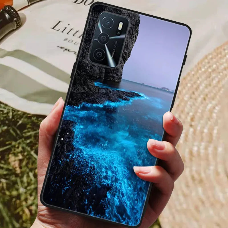 For OPPO A54s Case Soft TPU Phone Cases for Oppo A54S CPH2273 Silicon Cover for Coque OPPO A 54s A54 s 6.52" Black Bumper Fundas