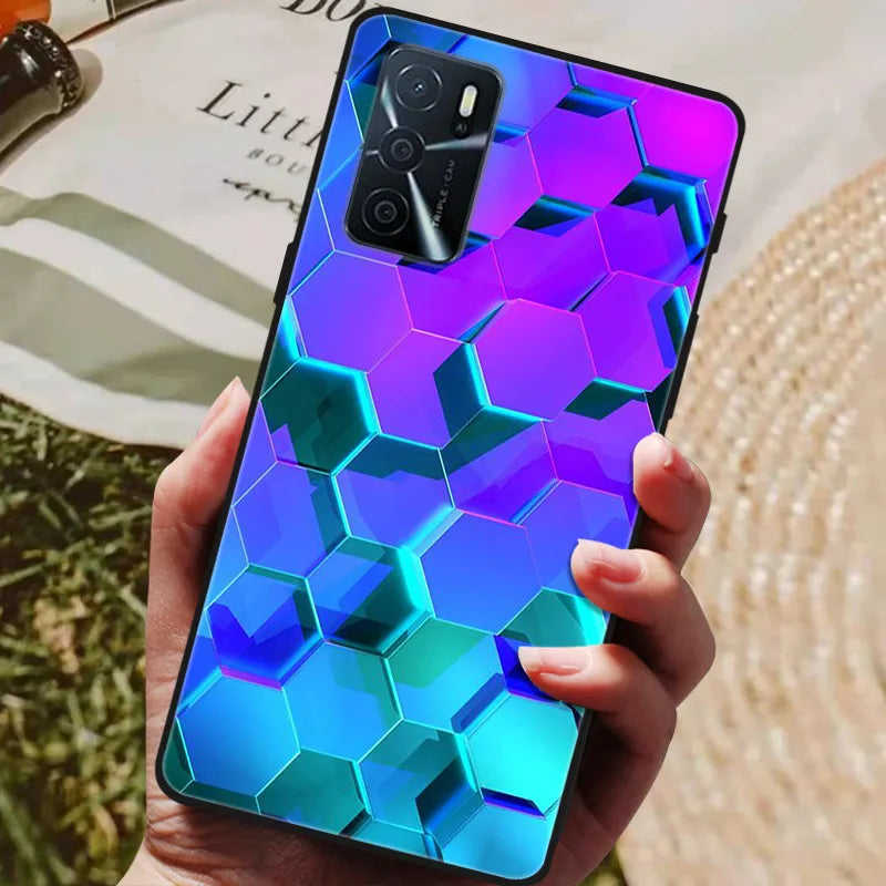 For OPPO A54s Case Soft TPU Phone Cases for Oppo A54S CPH2273 Silicon Cover for Coque OPPO A 54s A54 s 6.52" Black Bumper Fundas