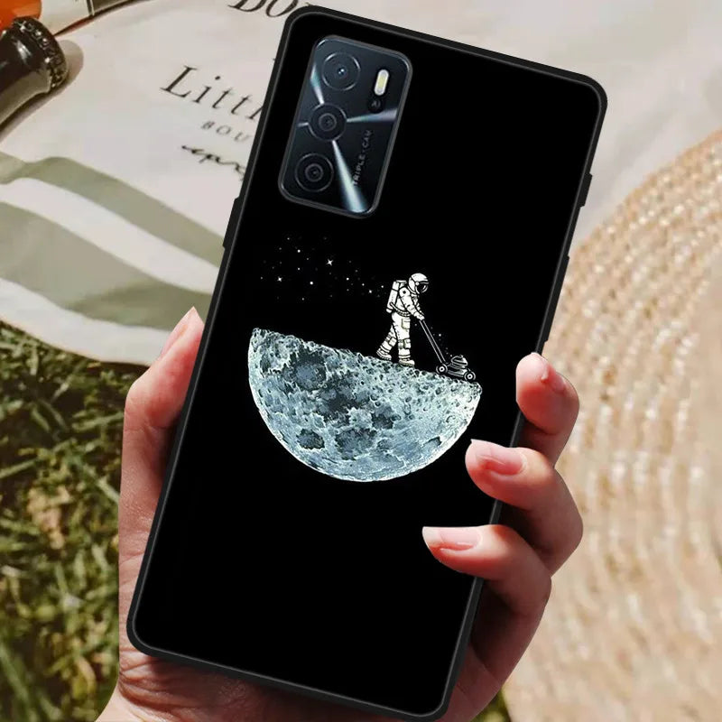 For OPPO A54s Case Soft TPU Phone Cases for Oppo A54S CPH2273 Silicon Cover for Coque OPPO A 54s A54 s 6.52" Black Bumper Fundas