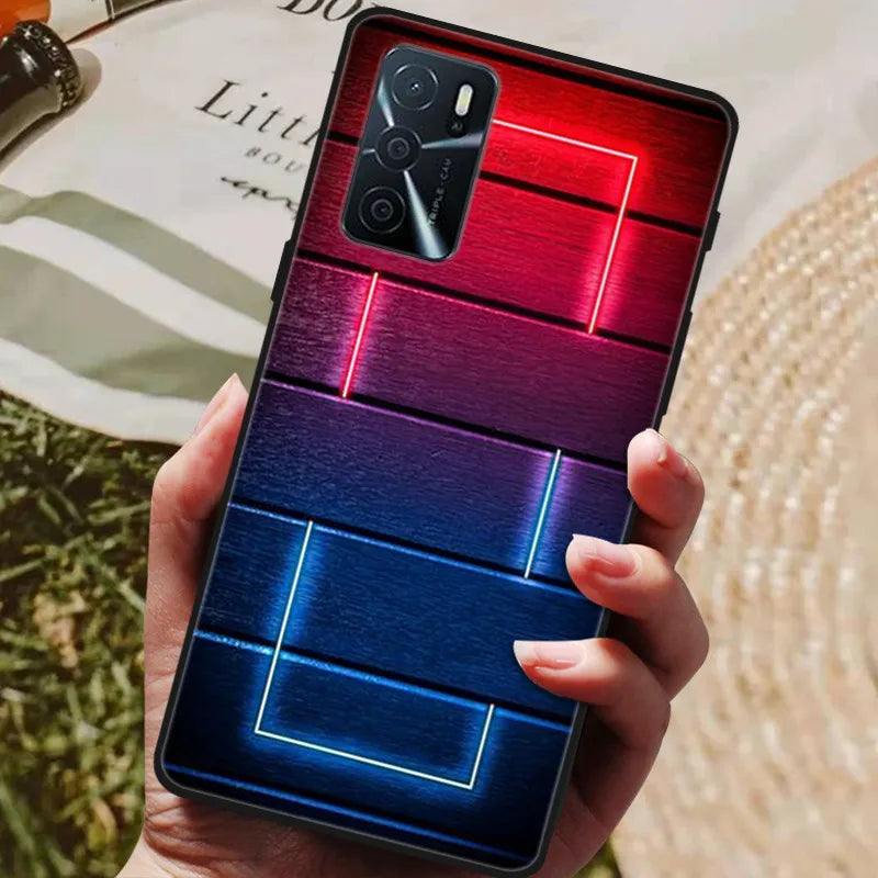 For OPPO A54s Case Soft TPU Phone Cases for Oppo A54S CPH2273 Silicon Cover for Coque OPPO A 54s A54 s 6.52" Black Bumper Fundas