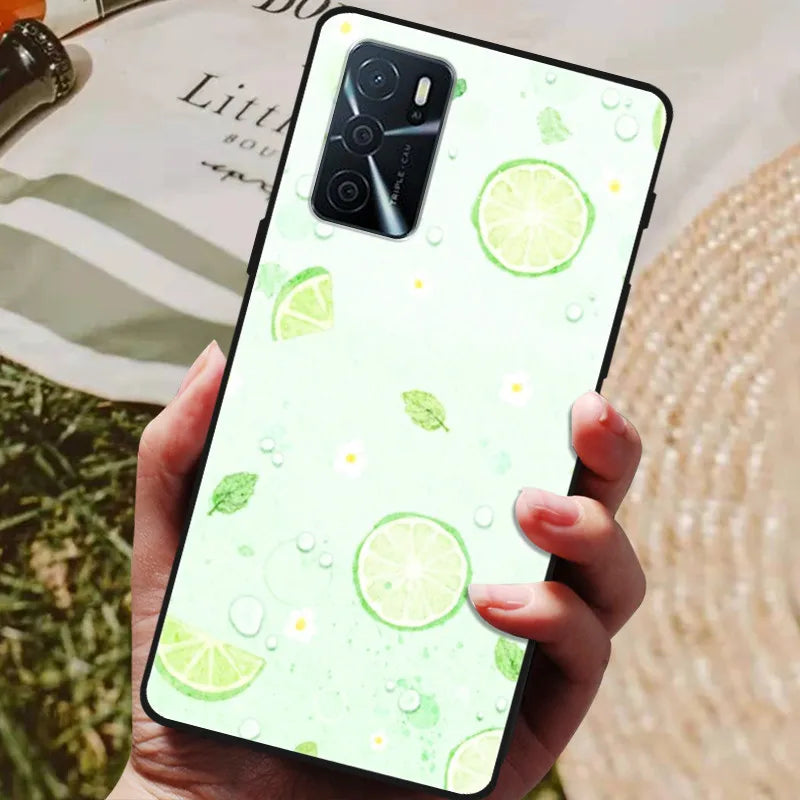 For OPPO A54s Case Soft TPU Phone Cases for Oppo A54S CPH2273 Silicon Cover for Coque OPPO A 54s A54 s 6.52" Black Bumper Fundas