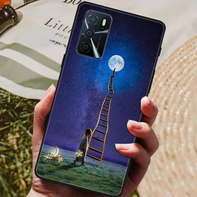 For OPPO A54s Case Soft TPU Phone Cases for Oppo A54S CPH2273 Silicon Cover for Coque OPPO A 54s A54 s 6.52" Black Bumper Fundas