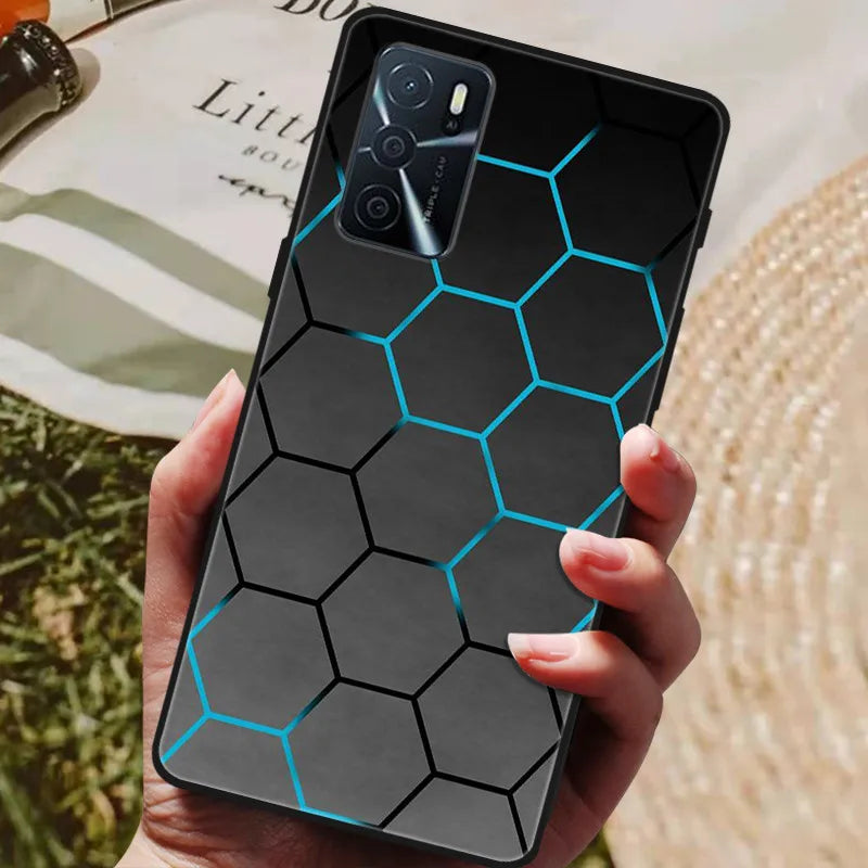 For OPPO A54s Case Soft TPU Phone Cases for Oppo A54S CPH2273 Silicon Cover for Coque OPPO A 54s A54 s 6.52" Black Bumper Fundas