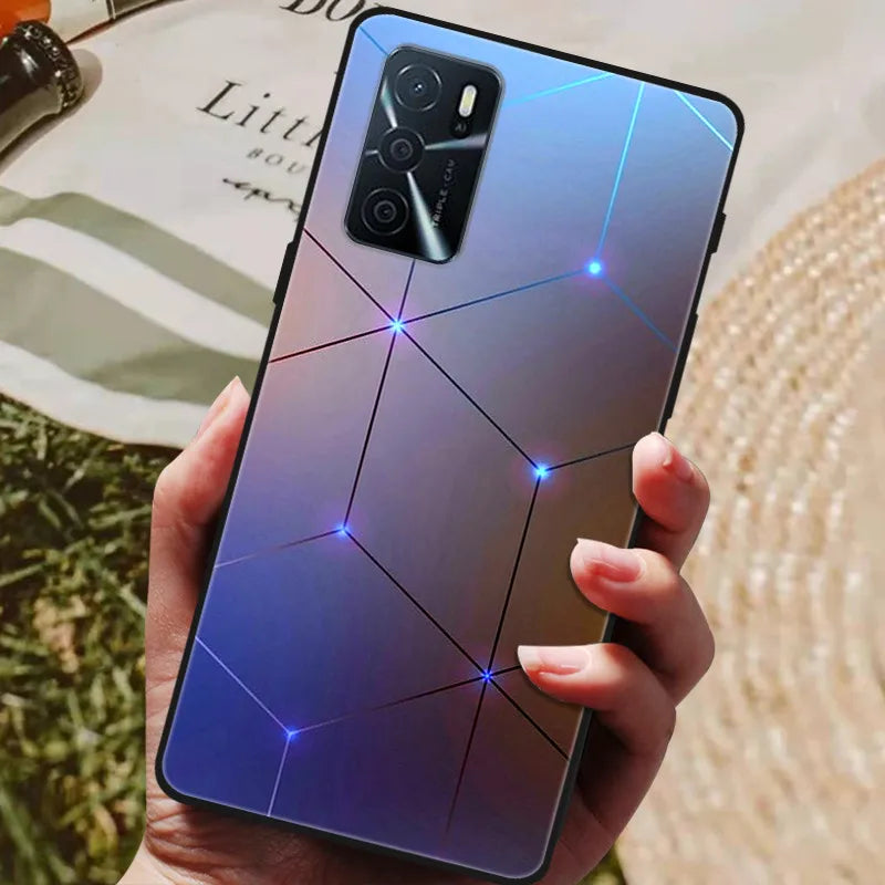 For OPPO A54s Case Soft TPU Phone Cases for Oppo A54S CPH2273 Silicon Cover for Coque OPPO A 54s A54 s 6.52" Black Bumper Fundas