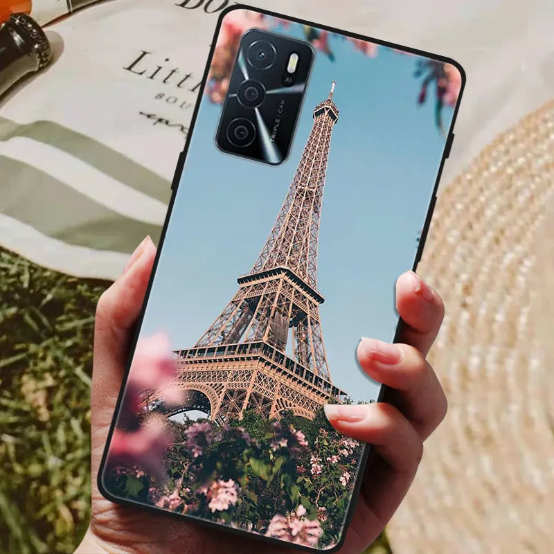 For OPPO A54s Case Soft TPU Phone Cases for Oppo A54S CPH2273 Silicon Cover for Coque OPPO A 54s A54 s 6.52" Black Bumper Fundas