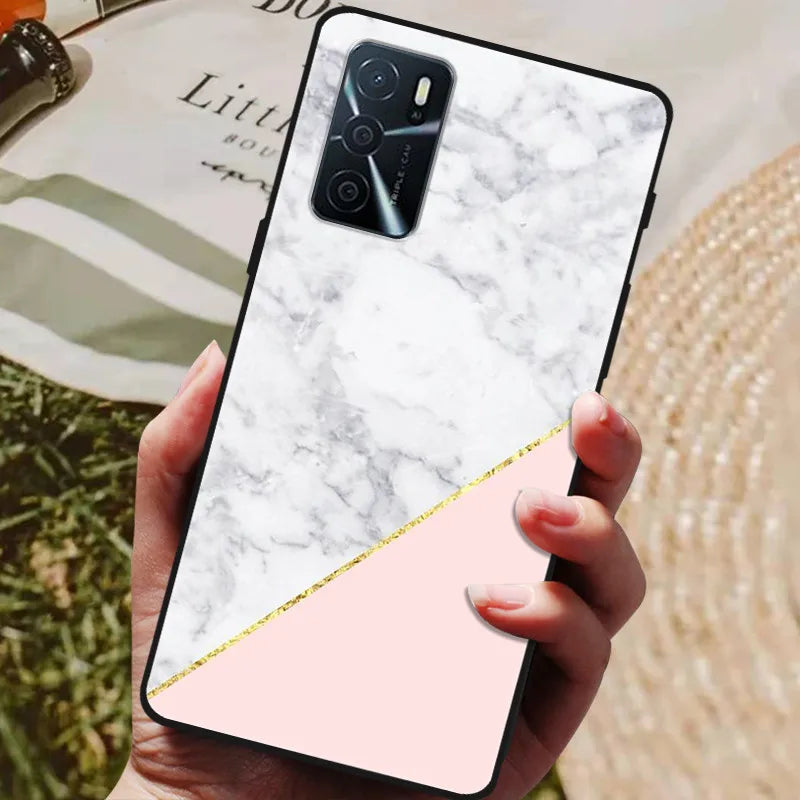 For OPPO A54s Case Soft TPU Phone Cases for Oppo A54S CPH2273 Silicon Cover for Coque OPPO A 54s A54 s 6.52" Black Bumper Fundas