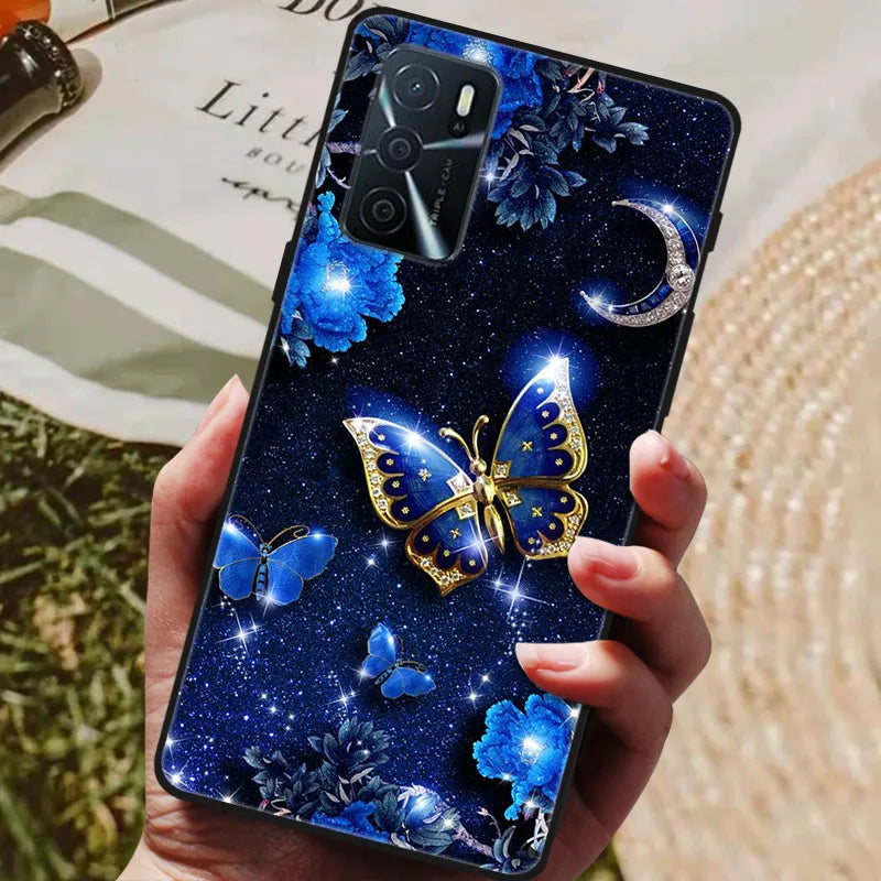 For OPPO A54s Case Soft TPU Phone Cases for Oppo A54S CPH2273 Silicon Cover for Coque OPPO A 54s A54 s 6.52" Black Bumper Fundas