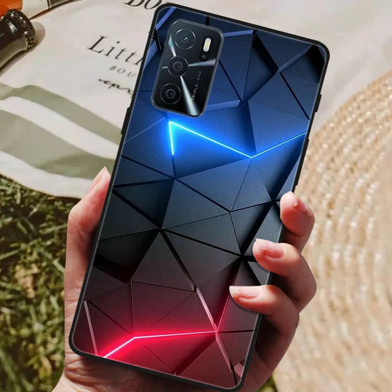 For OPPO A54s Case Soft TPU Phone Cases for Oppo A54S CPH2273 Silicon Cover for Coque OPPO A 54s A54 s 6.52" Black Bumper Fundas
