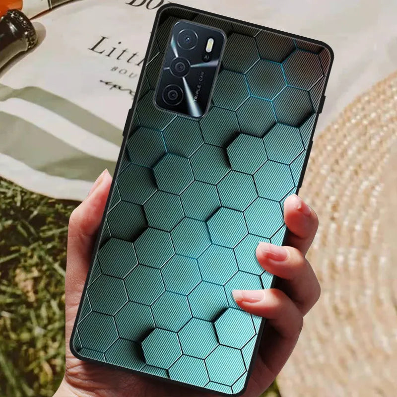 For OPPO A54s Case Soft TPU Phone Cases for Oppo A54S CPH2273 Silicon Cover for Coque OPPO A 54s A54 s 6.52" Black Bumper Fundas
