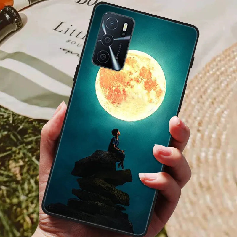 For OPPO A54s Case Soft TPU Phone Cases for Oppo A54S CPH2273 Silicon Cover for Coque OPPO A 54s A54 s 6.52" Black Bumper Fundas
