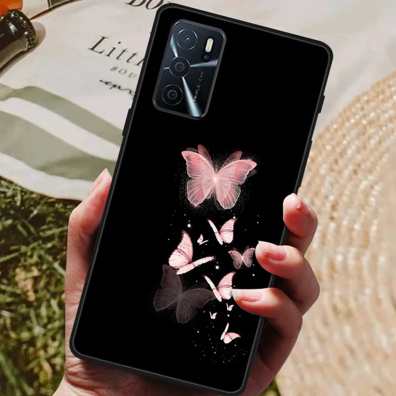 For OPPO A54s Case Soft TPU Phone Cases for Oppo A54S CPH2273 Silicon Cover for Coque OPPO A 54s A54 s 6.52" Black Bumper Fundas