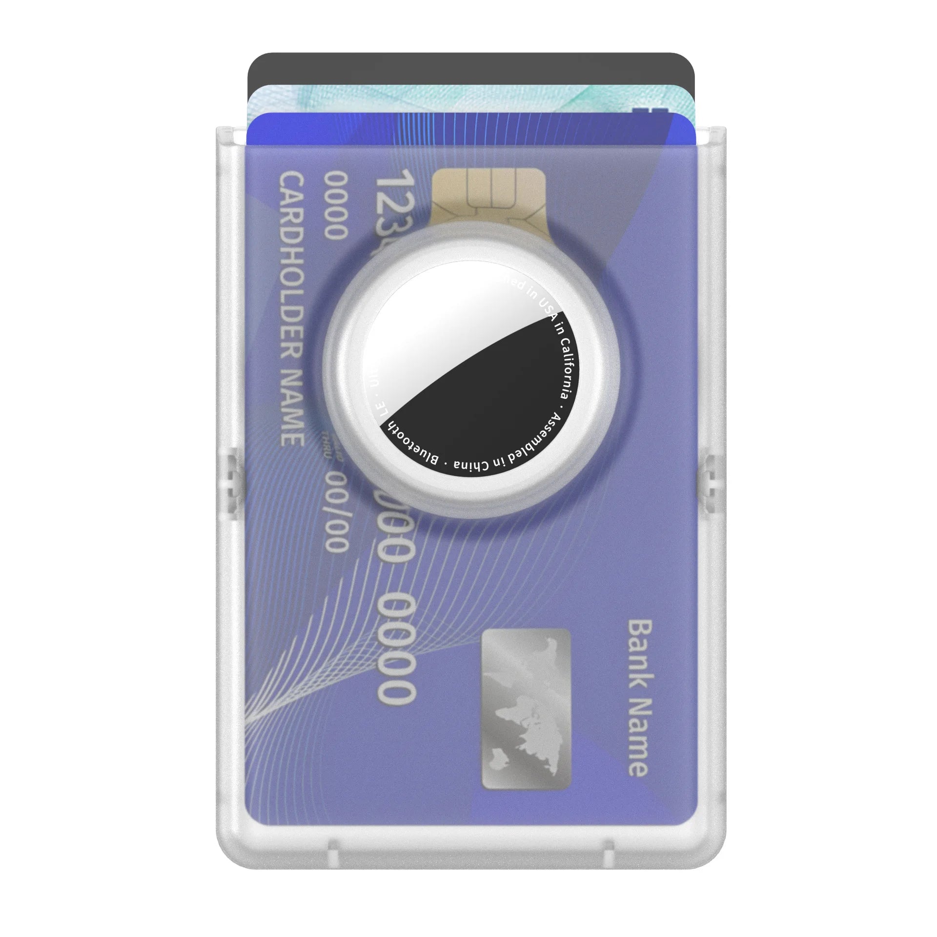 Magnetic Wallet with Anti-Loss Tracking Slot Compatible with AirTag Holder for iPhone 12-17Series Phone Magnetic Card Holder