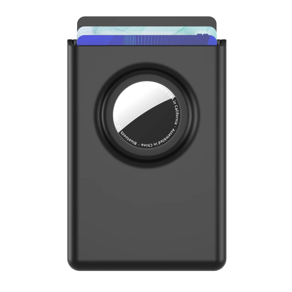 Magnetic Wallet with Anti-Loss Tracking Slot Compatible with AirTag Holder for iPhone 12-17Series Phone Magnetic Card Holder