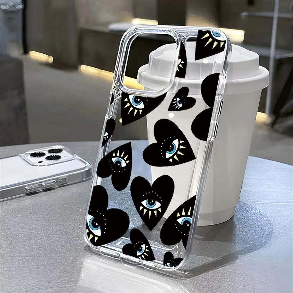 flowers pattern  transparent phone case,suitable for iPhone 17, 17Pro, 17Pro Max, 17Air,16Plus to 11, 12, 13, 14, 15 ,16 series